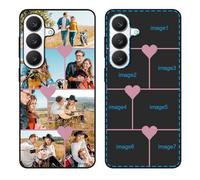 YahCase Custom Case for Samsung Galaxy S26 Plus with Multi Photos,Customized Personalized Collage Picture Text Name Anti-Scratch Soft Protective TPU Phone Cover for S26 Plus 6.7"-Black