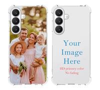 YahCase Custom Case for Samsung Galaxy S26 Plus with Photo,Customized Personalized Picture Text Name Anti-Scratch Soft Protective TPU Phone Cover for S26 Plus 6.7"-Clear