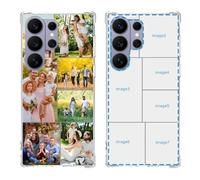 YahCase Custom Case for Samsung Galaxy S26 Ultra with Multi Photos,Customized Personalized Collage Picture Text Name Anti-Scratch Soft Protective TPU Phone Cover for S26 Ultra 6.9"-Clear