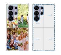 YahCase Custom Case for Samsung Galaxy S26 Ultra with Multi Photos,Customized Personalized Collage Picture Text Name Anti-Scratch Soft Protective TPU Phone Cover for S26 Ultra 6.9"-Clear