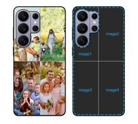 YahCase Custom Case for Samsung Galaxy S26 Ultra with Multi Photos,Customized Personalized Collage Picture Text Name Anti-Scratch Soft Protective TPU Phone Cover for S26 Ultra 6.9"-Black