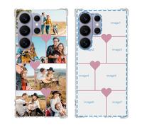 YahCase Custom Case for Samsung Galaxy S26 Ultra with Multi Photos,Customized Personalized Collage Picture Text Name Anti-Scratch Soft Protective TPU Phone Cover for S26 Ultra 6.9"-Clear