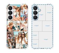 YahCase Custom Case for Samsung Galaxy S26 with Multi Photos,Customized Personalized Collage Picture Text Name Anti-Scratch Soft Protective TPU Phone Cover for S26 6.3"-Clear