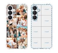 YahCase Custom Case for Samsung Galaxy S26 with Multi Photos,Customized Personalized Collage Picture Text Name Anti-Scratch Soft Protective TPU Phone Cover for S26 6.3"-Clear