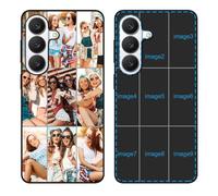 YahCase Custom Case for Samsung Galaxy S26 with Multi Photos,Customized Personalized Collage Picture Text Name Anti-Scratch Soft Protective TPU Phone Cover for S26 6.3"-Black