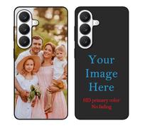 YahCase Custom Case for Samsung Galaxy S26 with Photo,Customized Personalized Picture Text Name Anti-Scratch Soft Protective TPU Phone Cover for S26 6.3"-Black