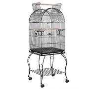 Yaheetech 150cm Parrot Cage Open Top Budgie Cage with Stand Large Bird Cage Cockatiel Bird Cage Aviary for Sun Conure Parakeet Lovebird Finches Canary