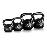 Yaheetech 20kg Kettlebell Set 4pcs Kettle Bell Weight Set 20kg Heavy Weights Sets - 2kg 4kg 6kg 8kg Kettlebells for Home Fitness Strength Training