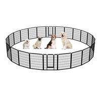 Yaheetech 24-Panel Heavy-Duty Dog Playpen for Puppies/Small Dogs, Pet Exercise Pen for Garden/Yard Indoor/Outdoor Use 100cm Height