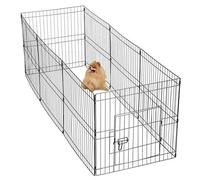 Yaheetech 24 Panel Puppy Playpen Dog Pen Pet Playpen for Small Animals/Cat/Rabbit/Duck Exercise Fence Indoor/Outdoor 61cm High