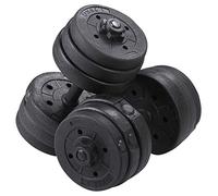 Yaheetech 2x10kg Hand Dumbbells Set for Men and Women Home Fitness Lifting Training Adjustable Free Weights