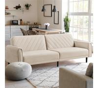 Yaheetech 3 Seater Convertible Sofa Bed - Beige