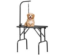 Yaheetech 32'' Portable Pet Grooming Table Collapsible Dog Grooming Table for Small Dog/Cat Beauty Trimming Table w/Adjustable Arm/Loop Noose