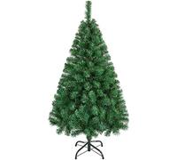 Yaheetech 4ft/124cm Artificial Christmas Tree Bushy, Spruce PVC Xmas Tree with 208 Tips and Foldable Metal Stand for Home/Office Holiday Decoration Indoor & Outdoor, Green