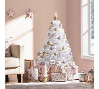 Yaheetech 4Ft Spruce Artificial Christmas Tree With Foldable Stand White