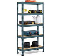 Yaheetech 5 Tier Garage Shelving Units, Heavy Duty Racking Shelves, 150KG Per Shelf/750KG Capacity,70cmx30cmx150cm?LxWxH, Neptune Blue