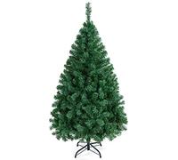 Yaheetech 5ft/154cm Artificial Christmas Tree Bushy, Spruce PVC Xmas Tree with 398 Tips and Foldable Metal Stand for Home/Office Holiday Decoration Indoor & Outdoor, Green