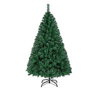Yaheetech 5ft Hinged Spruce Christmas Tree Holiday Decoration Artificial Unlit Xmas Tree with 718 PVC Flexible Tips, Green