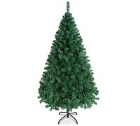 Yaheetech 6ft/183cm Artificial Christmas Tree Hinged Spruce Xmas Tree with 598 Tips and Foldable Metal Stand for Home/Office Holiday Decoration Indoor & Outdoor