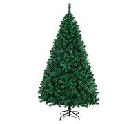 Yaheetech 6ft Christmas Tree 1000 Tips Artificial Christmas Tree Hinged Spruce Xmas Tree with Foldable Stand