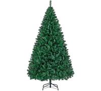 Yaheetech 7Ft Green Hinged Spruce Artificial Christmas Tree With 1446 Tips And Foldable Stand