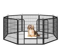 Yaheetech 8-Panel Heavy-Duty Dog Playpen for Puppies/Small Dogs, Pet Exercise Pen for Garden/Yard Indoor/Outdoor Use 80cm Height