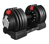 Yaheetech Adjustable Dumbbells 24KG Dumbbell Set 12 In 1 Adjustable Weights with Non-Slip Handle & Safety Locking Mechanism, Home Gym Strength Training Equipment for Full Bodybuilding