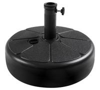 Yaheetech Black 22L Fillable Patio Plastic Umbrella Base Stand For 38/48mm Poles