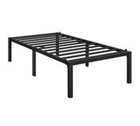 Yaheetech Black 3Ft Single Metal Bed Frame With Heavy Duty Steel Slat Support, 36.5 Cm