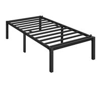 Yaheetech Black 3Ft Single Metal Bed Frame With Heavy Duty Steel Slat Support, 41.5 Cm