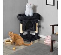 Yaheetech Black 59Cm 2-Level Cat Tree Tower With Wide Perch