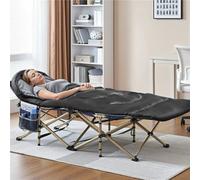 Yaheetech Black Adult Envelope Sleeping Bag Single Person For 3 Seasons