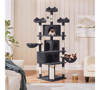 Yaheetech Black Large Cat Tree With Dangling Ball And Scratching Posts