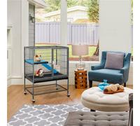 Yaheetech Black Rolling Small Animal Cage With Removable Ramp And Platform