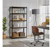 Yaheetech Black Steel Storage Shelves With Adjustable Height