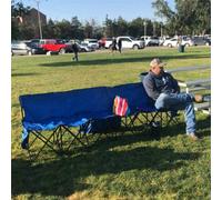 Yaheetech Blue 6 Seats Portable Folding Bench With Carry Bag