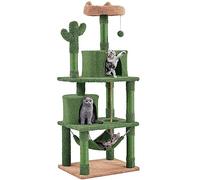 Yaheetech Cactus Cat Tree, 158cm Multi-level Cat Scratching Posts with Perch, Hammock and Dangling Ball, Cat Climbing Tower for Pets Kittens