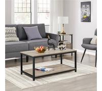 Yaheetech Coffee Table With Storage Shelf For Living Room Grey