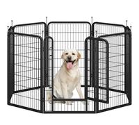 Yaheetech Dog Pen 100cm 8 Panels Suitable for Medium and Large Dogs Heavy Duty Puppy Playpen Pet Exercise Fence for Indoor/Outdoor
