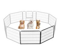 Yaheetech Dog Playpen, 4 Panel Puppy Play Pen Heavy Duty Pet Exercise Fence for Garden/Yard 60cm Height