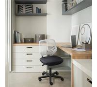 Yaheetech Ergonomic Armless Mesh Office Chair - Dark Grey