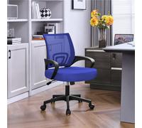 Yaheetech Ergonomic Mesh Office Chair With Lumbar Support - Blue