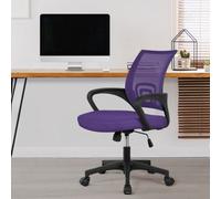 Yaheetech Ergonomic Mid-Back Mesh Office Chair - Purple