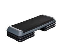 Yaheetech Exercise Step/3 Levels Aerobic Step Platform/Adjustable Gym Step/Fitness Stepper with Risers for Strength Trainning, Gray