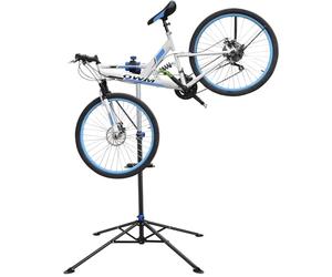 Yaheetech Heavy Duty Bike Repair Stand Bicycle Maintenance Workstand Folding Cycle Stand Mountain Bike Work Tool with a Front Wheel Stabilizer, 108-190 cm Height, Black