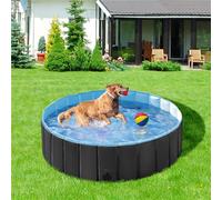 Yaheetech L Black Foldable Pet Pool For Indoor And Outdoor