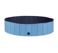 Yaheetech Large Foldable Pet Bath Tub Puppy Dog Swimming Pool Multiple Puppy Shower Indoor Outdoor Blue Dia 140cm