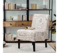 Yaheetech Letter Print Casual Fabric Side Chair