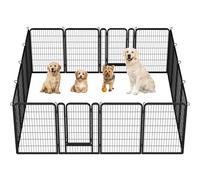 Yaheetech Lightweight Dog Playpen, 16 Panel 100cm Dog Fence Pet Exercise Pen Portable Puppy Play Pen Suitable for RV/Camping