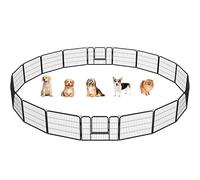 Yaheetech Lightweight Dog Playpen, 18 Panel 60cm Dog Fence Pet Exercise Pen Portable Puppy Play Pen Suitable for RV/Camping